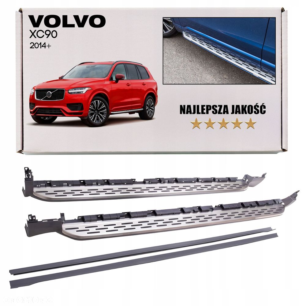 volvo xc90 ii 2014+ stopnie boczne progi samochodowe + śruby - 1