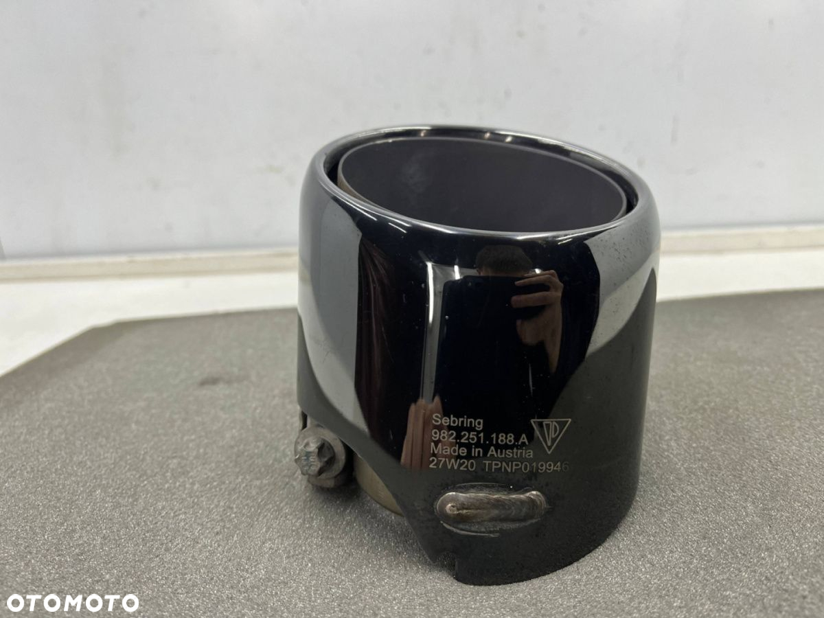 Wydech Porsche Boxster IV Cayman 982 718 16r.- PRAWY tłumik końcowy końcówka nasadka 982251188a - 10