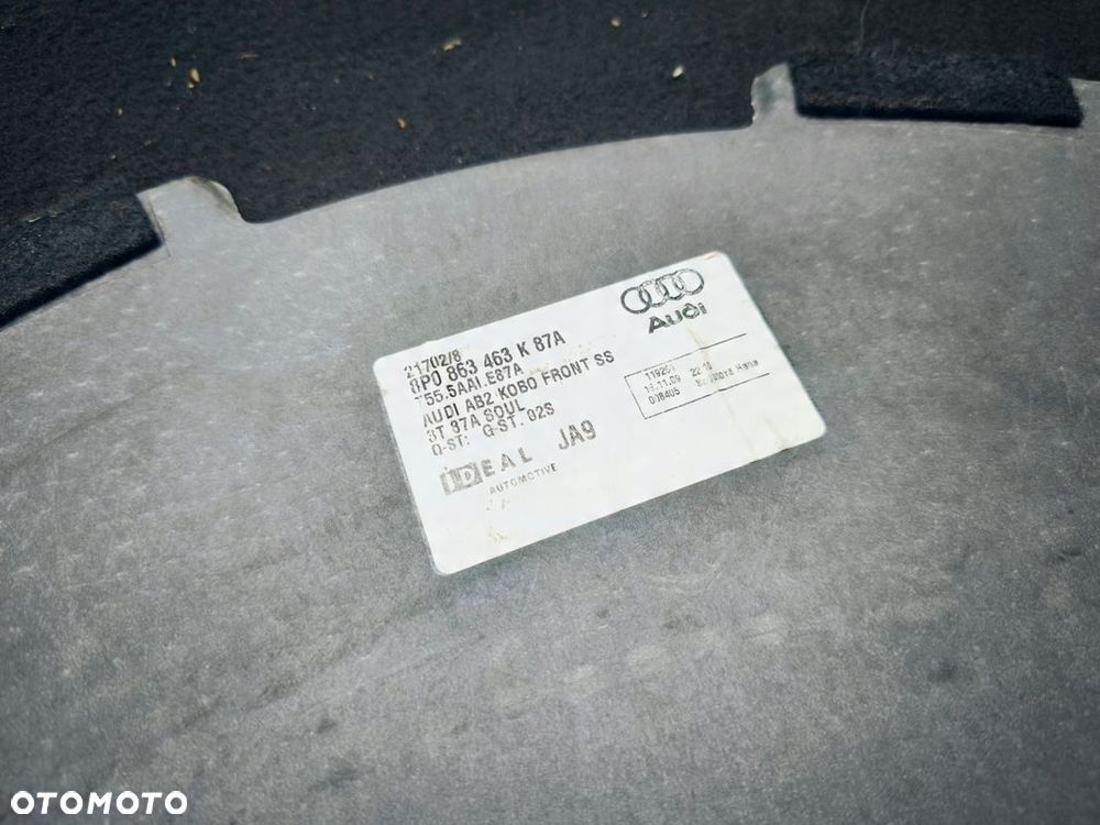 PODŁOGA BAGAŻNIKA DYWAN AUDI A3 8P 8P0863463K 87A - 4