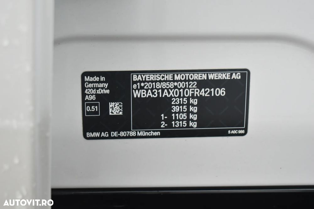 BMW Seria 4 420d xDrive AT MHEV - 19