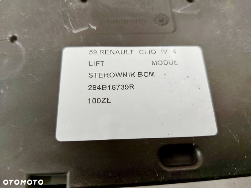 renault clio iv 4 lift moduł sterownik bcm 284b16739r - 5