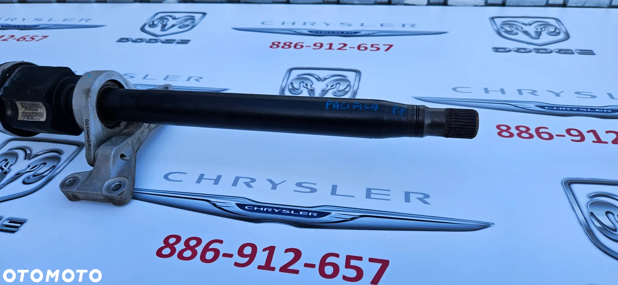 Chrysler Pacifica 2016- 3.6 V6 Półoś przód prawy Półoś przednia prawa Długa Przegub 05106254AE - 5