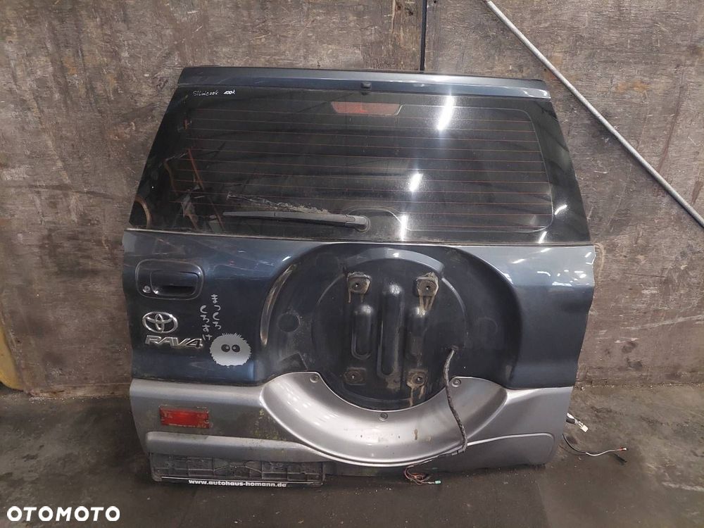 KOMPLETNY TYŁ TOYOTA RAV4 II LIFT SZARY KLAPA BAGAŻNIKA ZDERZAK LAMPY - 6