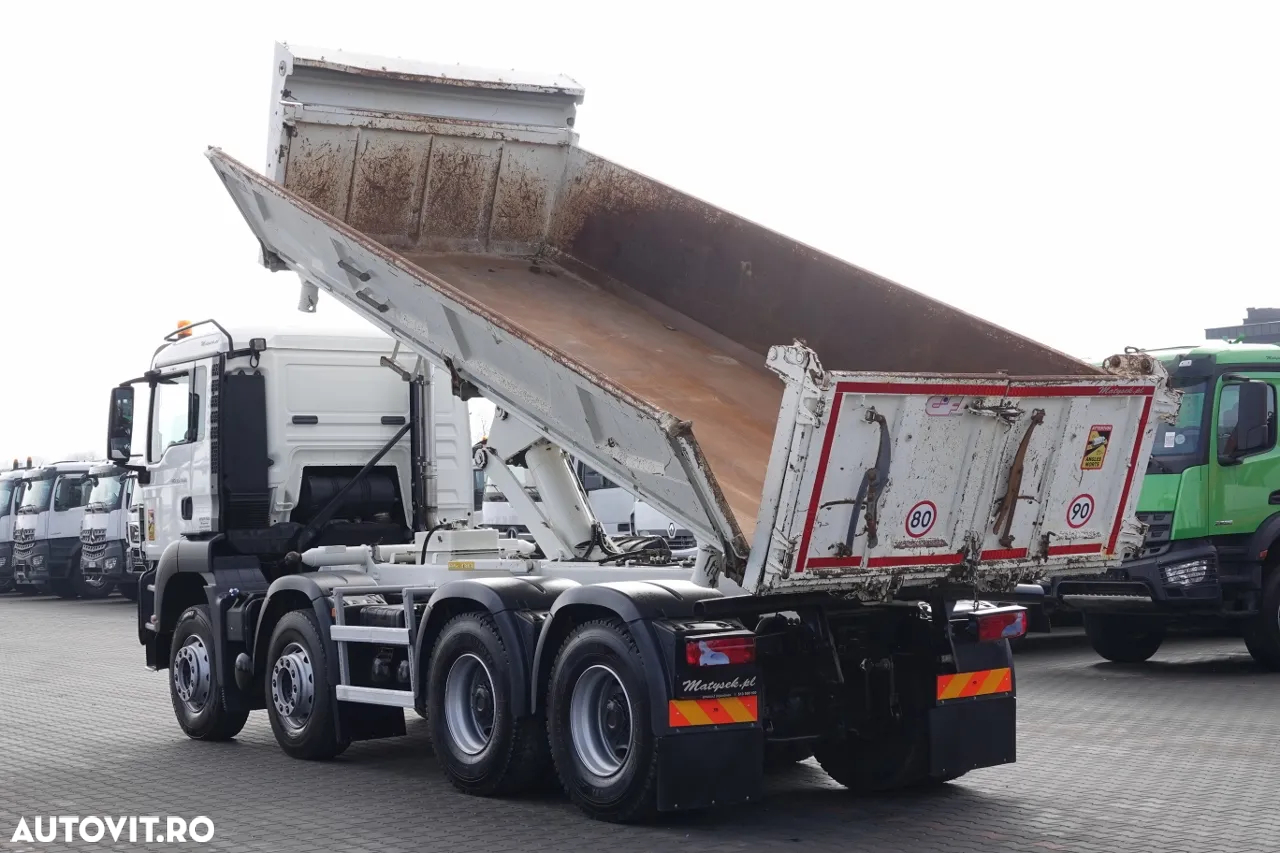 MAN TGS 35.400 / 8x4 / BASCULANTE / BORDMATIC / HYDROBOARD / ANVELOPE 100% - 2