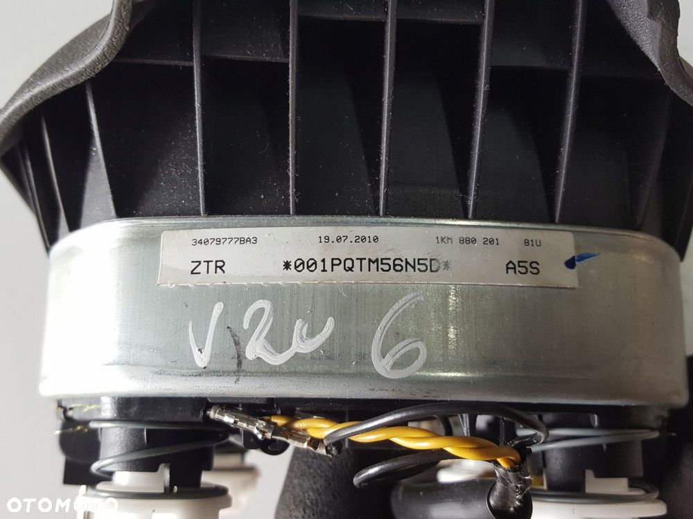 VW GOLF 6 VI 08-13r PODUSZKA AIRBAG KIEROWCY 1KM880201 - 6