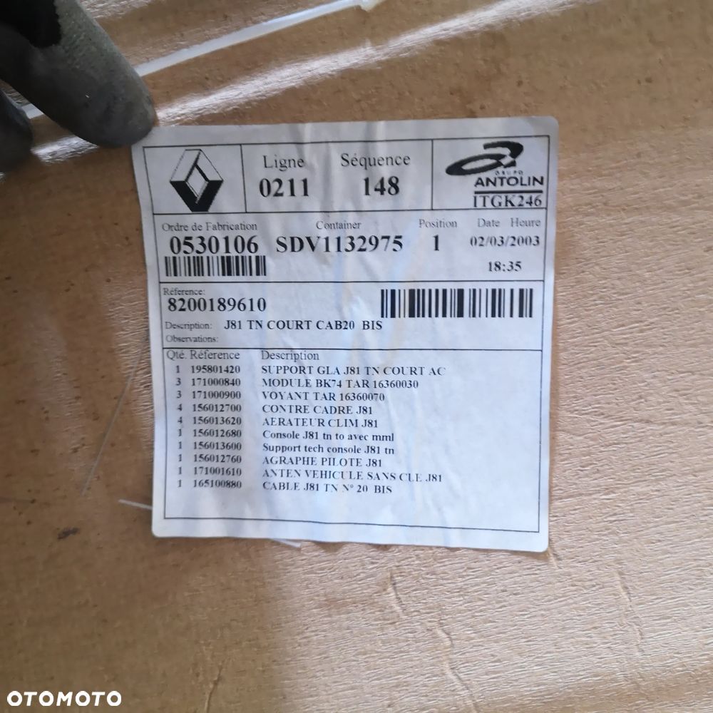 PODSUFITKA RENAULT ESPACE IV 02-14 - 9
