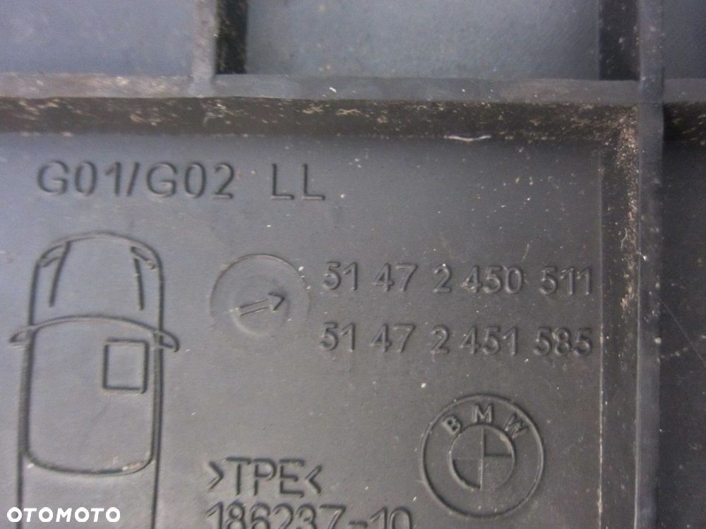 BMW X3 G01 DYWANIKI PODŁOGOWE GUMOWE CZARNE 51472450511 51472451585 - 13