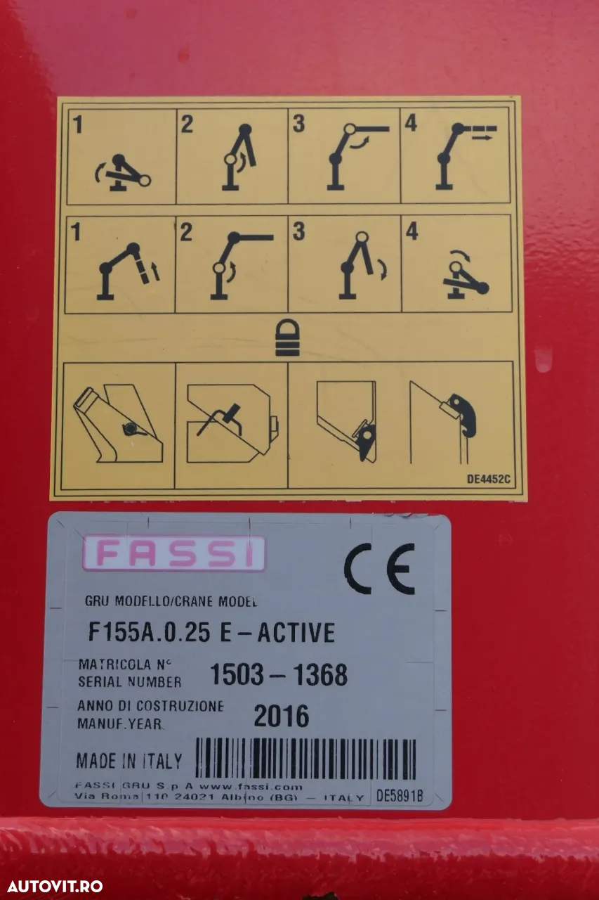 Mercedes-Benz ATEGO / 16 30 / E6 / CUTIE DE VITEZE + HDS FASSI F 155 / ADR / RADIO CONTROL - 8