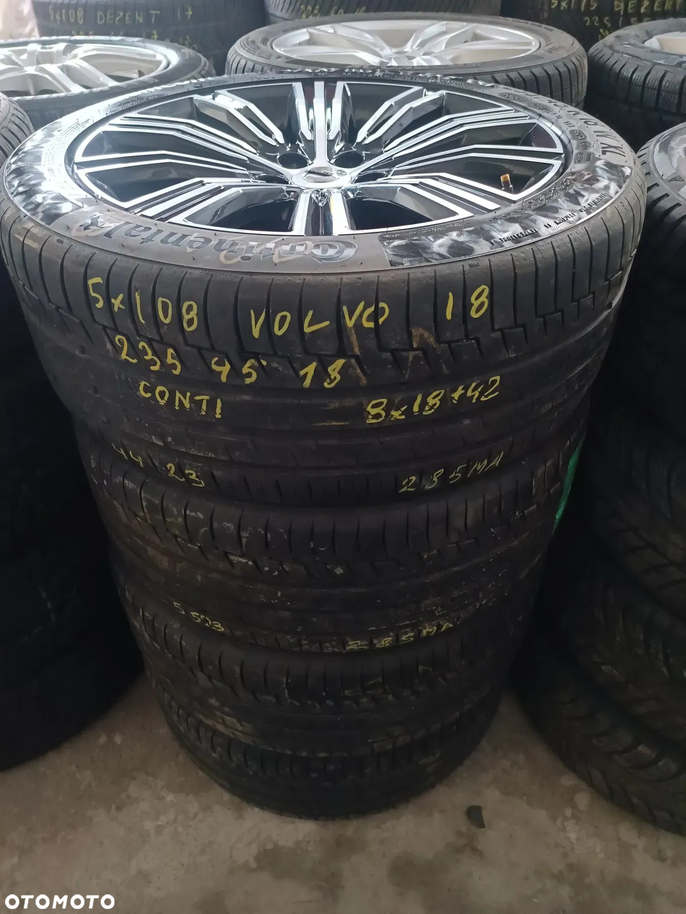 5x108 Alufelgi Felgi Aluminiowe 18 Koła Letnie Lato VOLVO C30 C70 S40 V40 Cross Country S60 V50 V60 V70 s90 v90 xc40 XC60 XC70 Ford 5,5mm Legnica ALU-RAD 235/45 - 4