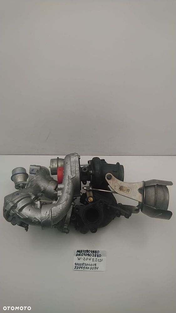 TURBINA 2.1 CDI 2.2 CDI  170KM 204KM W204 A6510904980 A6510902880 10009700019 53049700094 - 6