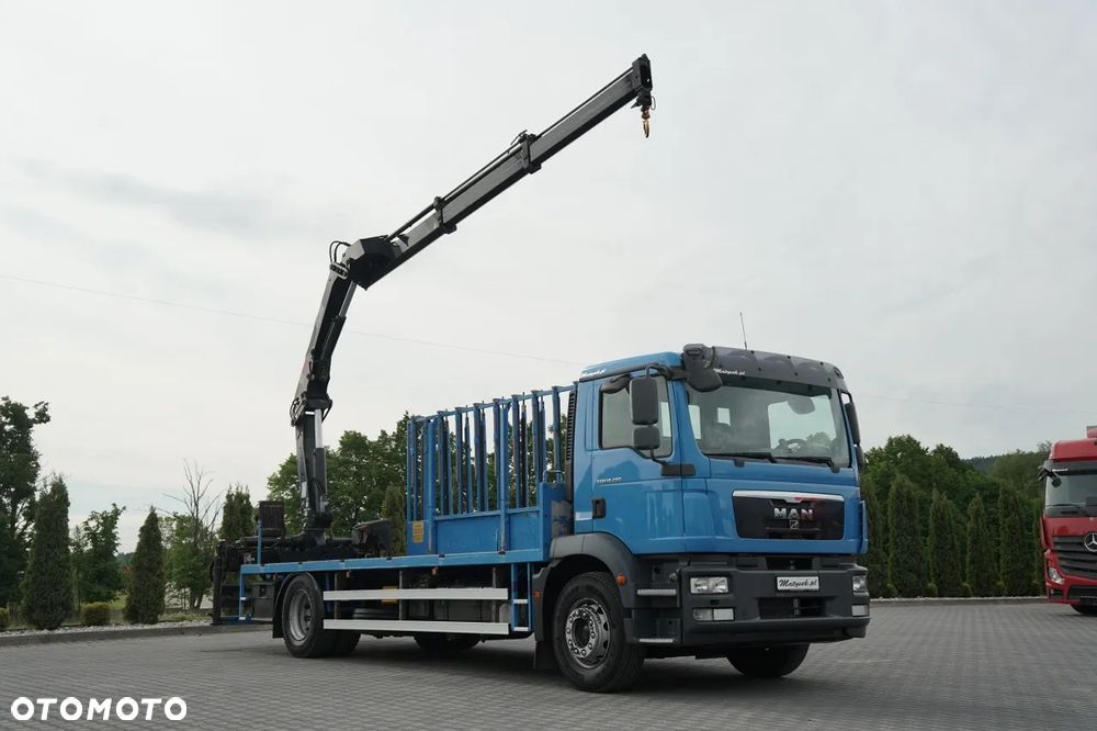 MAN TGM 18.290 / 4X2 / DO PRZEWOZU SZKŁA / HDS HIAB 122 E-2 / PLATFORMA  / UDŹWIG : 4 800 KG / STEROWANIE RADIOWE / EURO 5 - 6
