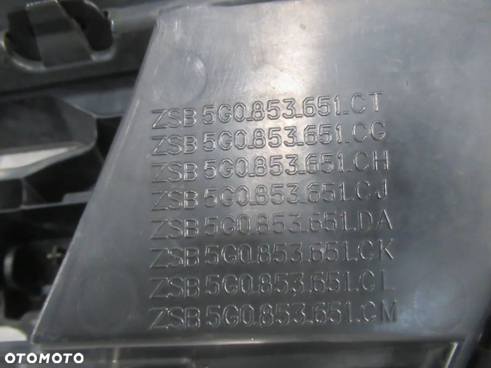 GRILL GRIL ATRAPA VW GOLF VII 7 GTD LIFT 5G0 5G0853651CT 5G0853653S 2016-2020 - 31