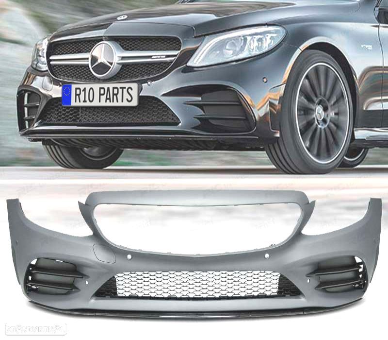PARA-CHOQUES FRONTAL MERCEDES CLASE C W205 18-21 LOOK AMG - 1