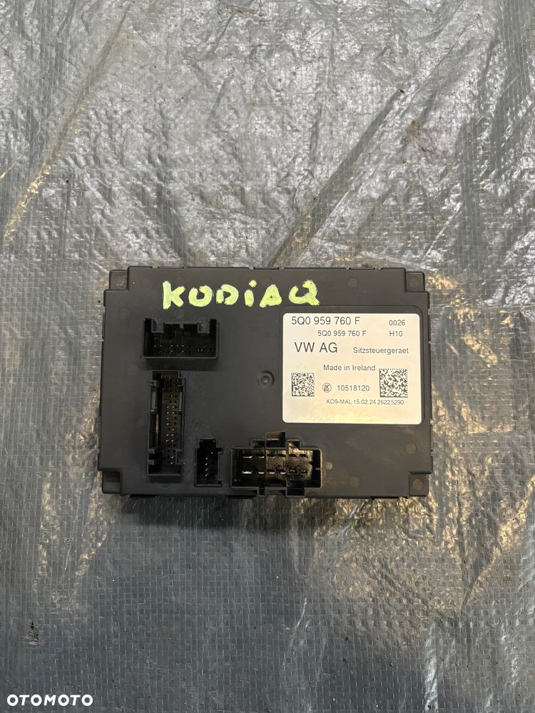Skoda Kodiaq moduł sterownik fotela 5Q0959760F - 1