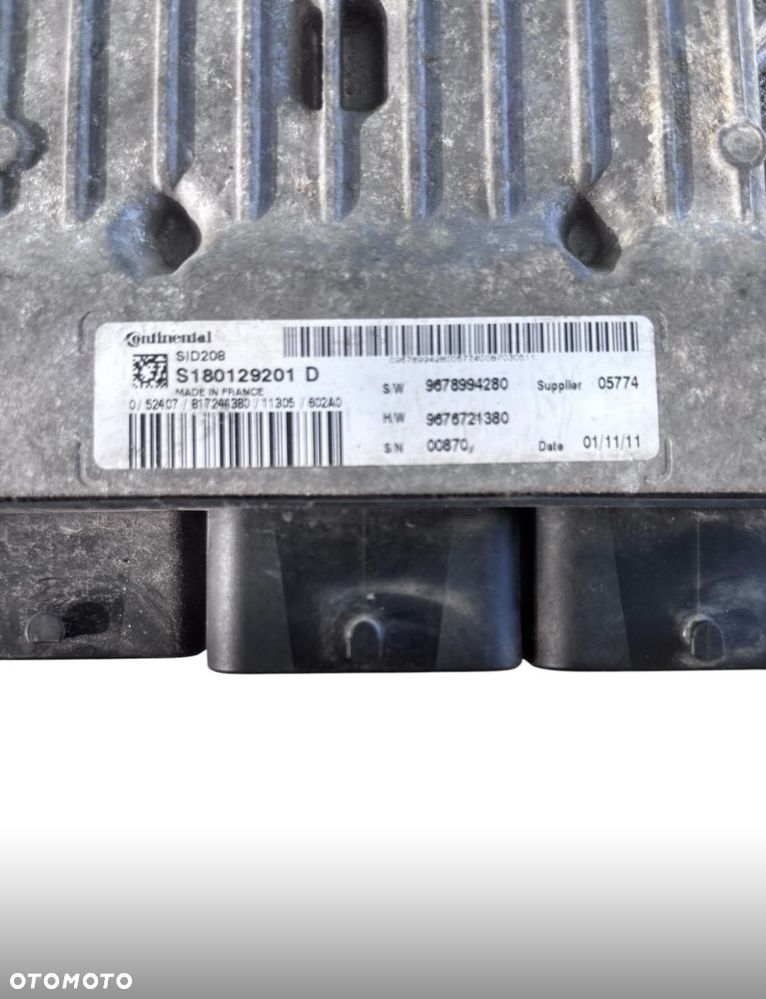 Sterownik silnika 9678994280 S180129201D Ducato Boxer Jumpy 2.2 komputer - 2