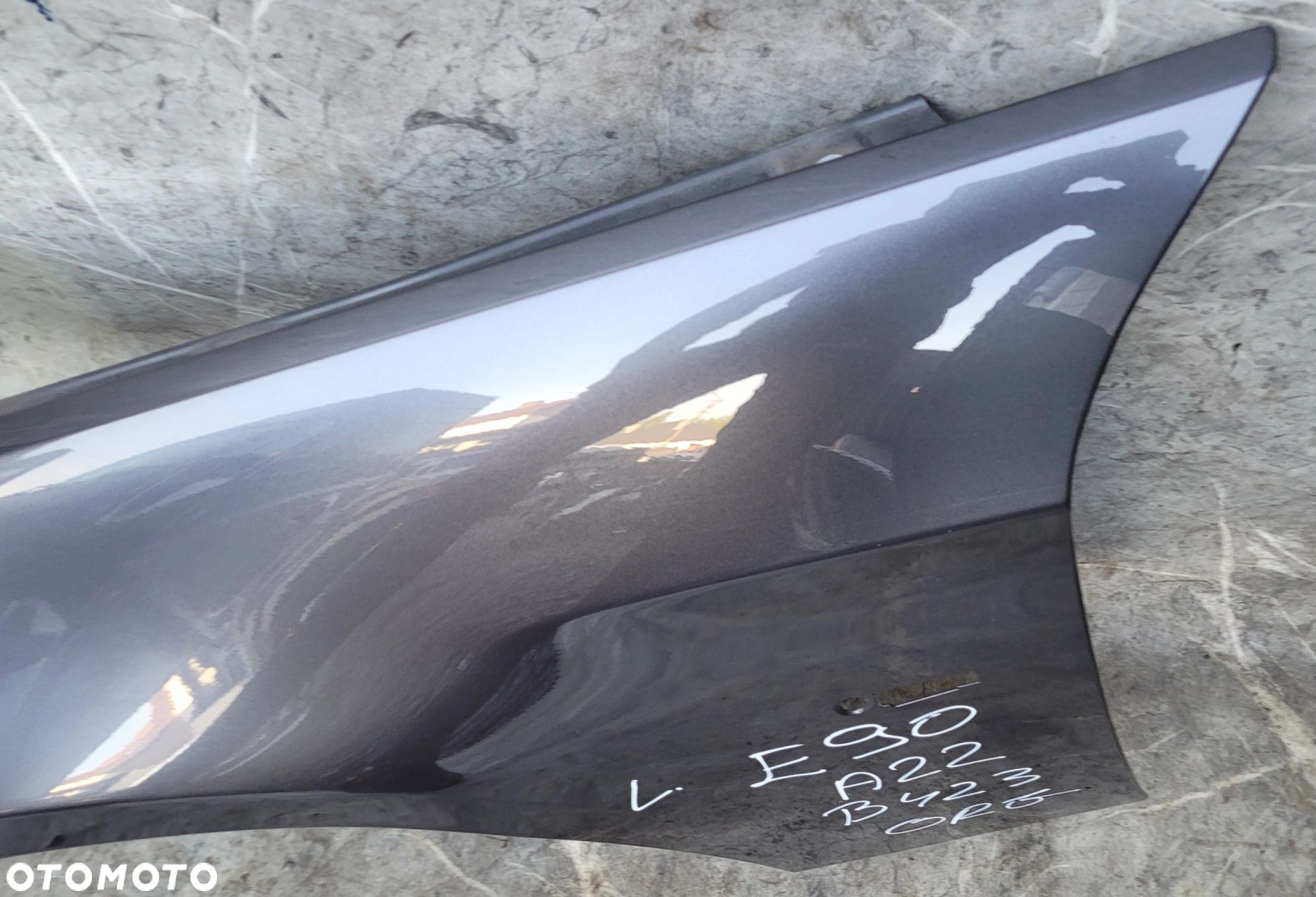 BŁOTNIK LEWY PRZÓD PRZEDNI BMW E90 E91 A22 SPARKLING GRAPHITE B423 ORG LAKIER - 3