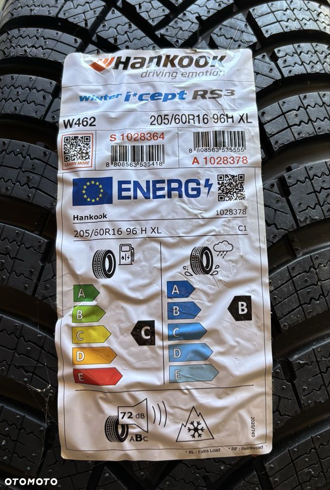 4x 205/60 R16 96 H Hankook Winter i*cept RS3 W462 XL opona zimowa NOWA - 1