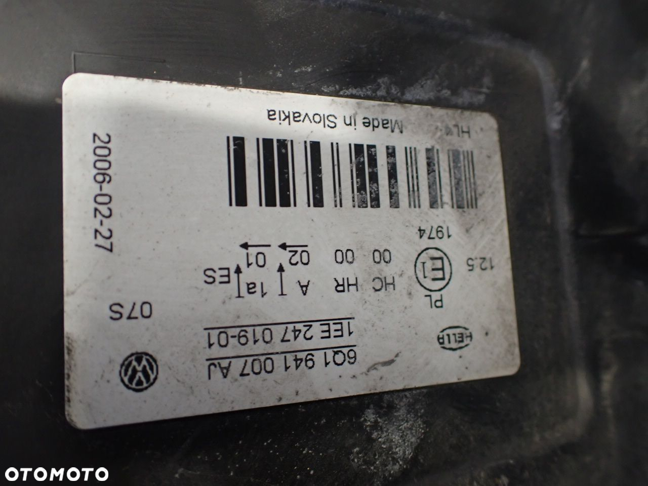 LAMPA LEWA PRZEDNIA POLO LIFT VOLKSWAGEN POLO 1.4 6Q1941007AJ - 8