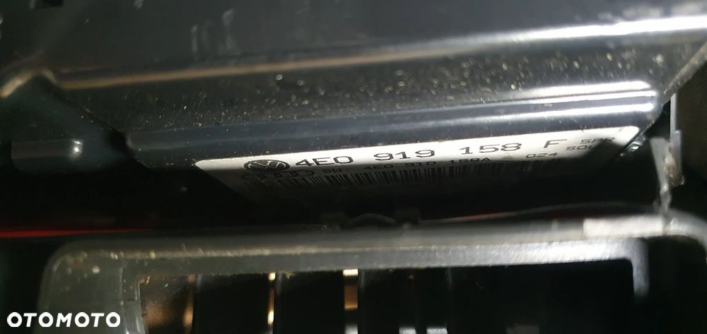 Panel nawiewu powietrza klimatyzacji tył kratka Audi A8 D3 4E0919158F 4E0819203B - 8