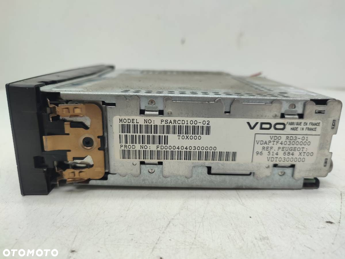 RADIO ODTWARZACZ CD PEUGEOT 307 I SW 96514684XT - 4