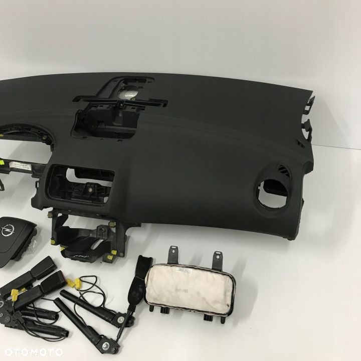 OPEL MERIVA B DESKA ROZDZIELCZA KONSOLA KOKPIT PULPIT PODUSZKI AIRBAG AIR BAG NAPINACZE KIT SET - 3