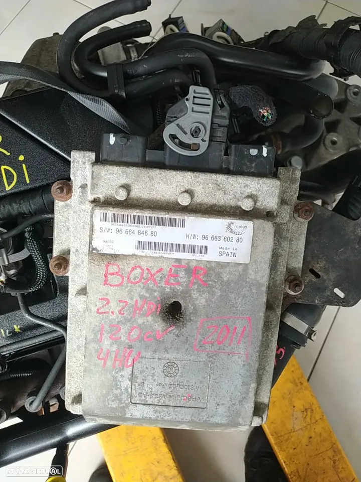 Motor peugeot BOXER 2.2HDI 120cv 4HU 2011 - caixa 6v velocidades 20GP17 - 14
