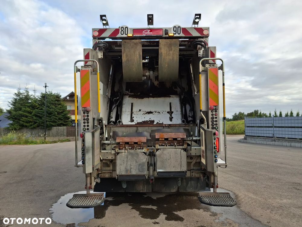 Iveco Eurocargo 190EL28 Śmieciarka FAUN VR3 LEV Wywóz Śmieci Euro 6 2 Osie Zawieszenie Tył Na Poduszkach Centralny Zamek Klimatyzacja Zwinna Niski Przebieg - 24