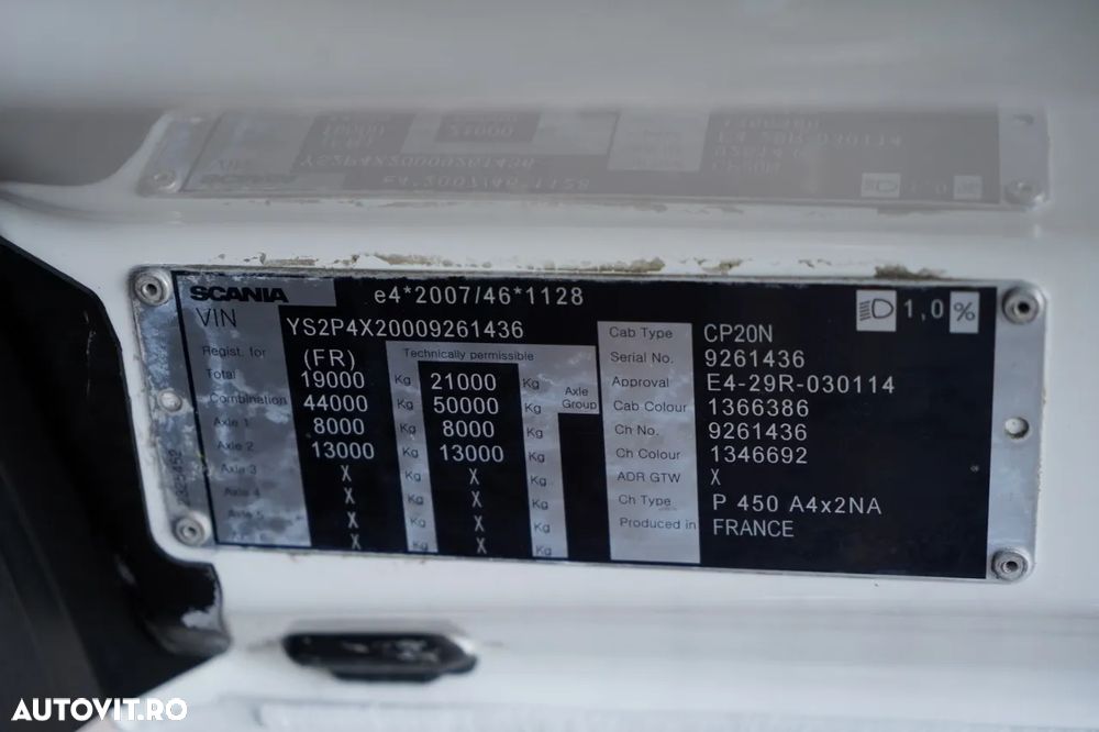 Scania P 450 / RETARDER / SISTEM HIDRAULIC / CABINĂ JOSĂ - 39