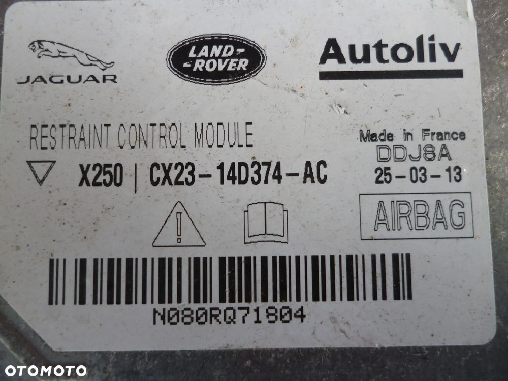 JAGUAR XF X250 3.0 V6 MODUŁ PODUSZEK POWIETRZNYCH - 3