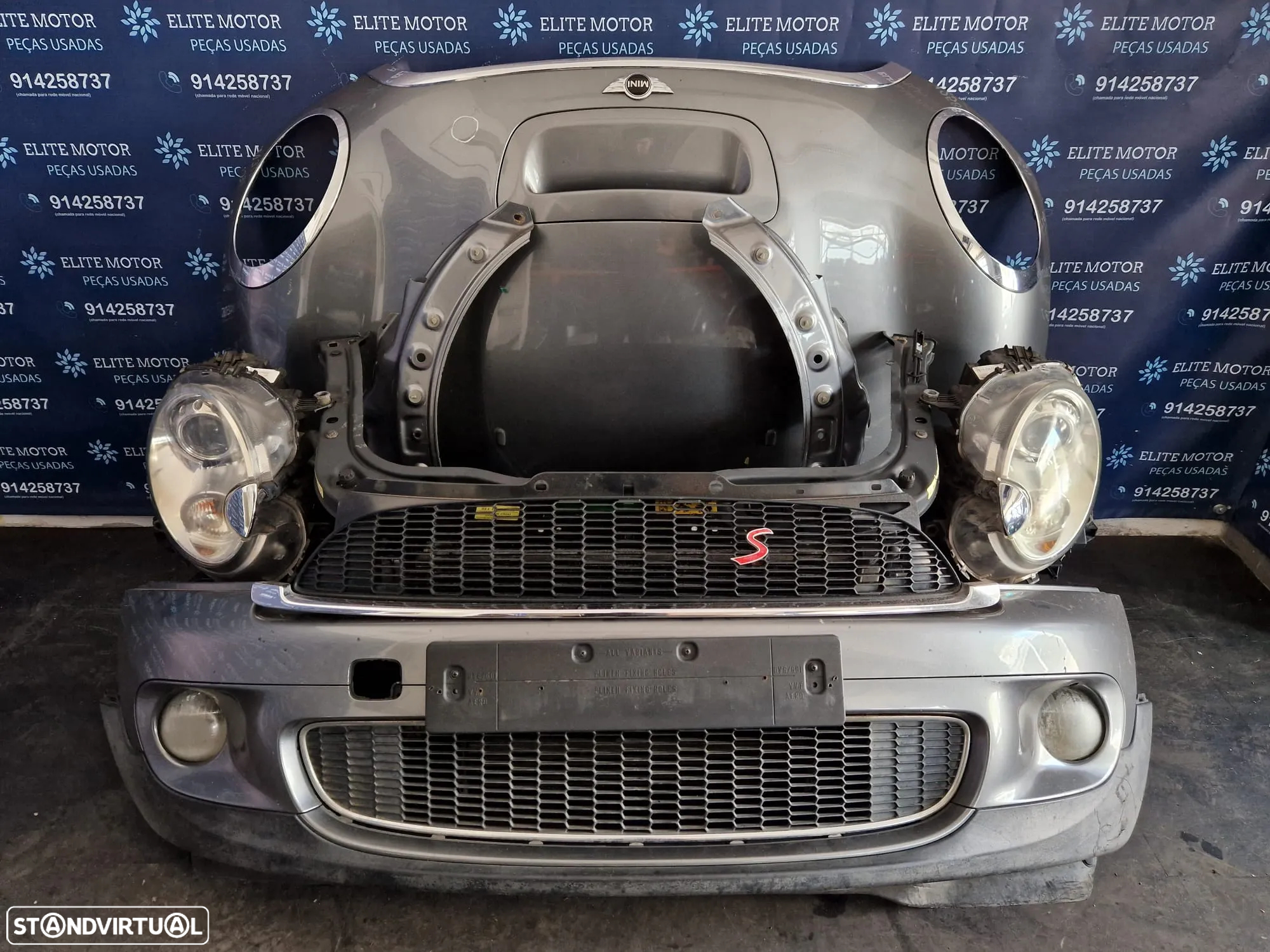 Frente completa usada MINI COOPER S R56 XENON R55 R57 capot parachoques oticas guardalamas - 3