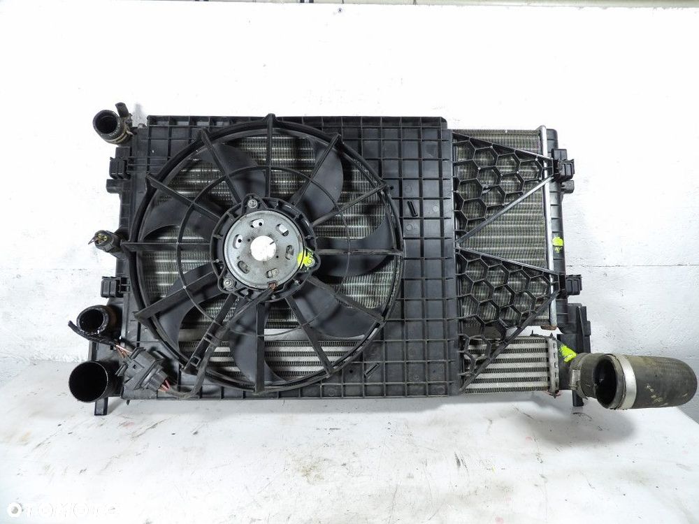 SEAT IBIZA IV 1.6TDI CHŁODNICA WODY INTERCOOLER WENTYLATOR - 3