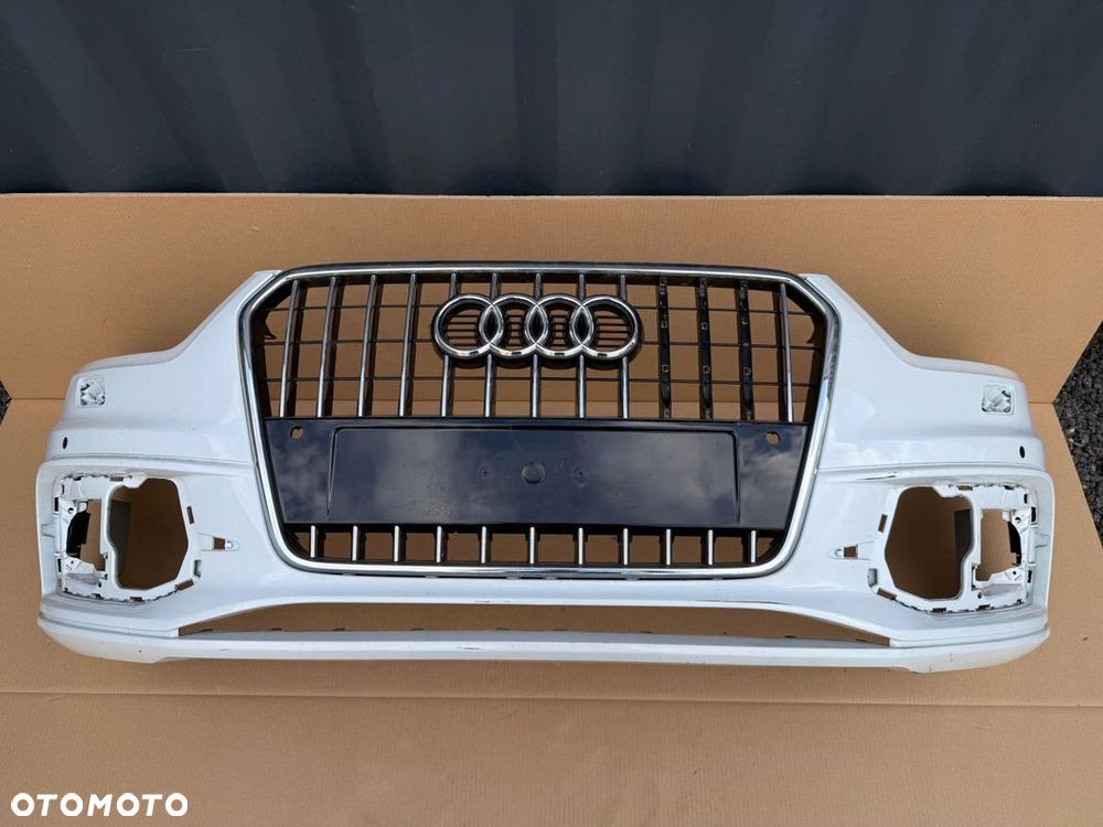 ZDERZAK GRILL Audi Q3 8U 2013 S-LINE ORYGINAŁ NIE KLEJONY - 1