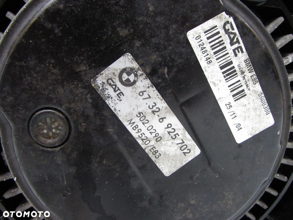 BMW X3 E83 2.0 D 06-10 CHLODNICE WENTYLATOR OBUDOWA 6732-6925702 7788136 - 6