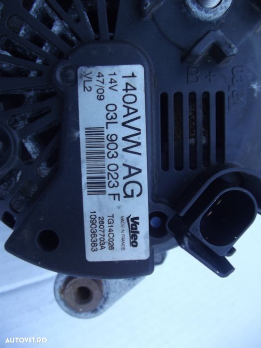 Alternator Seat Altea 2.0 Altea XL Leon VW Golf 5 Touran Sharan A3 - 1