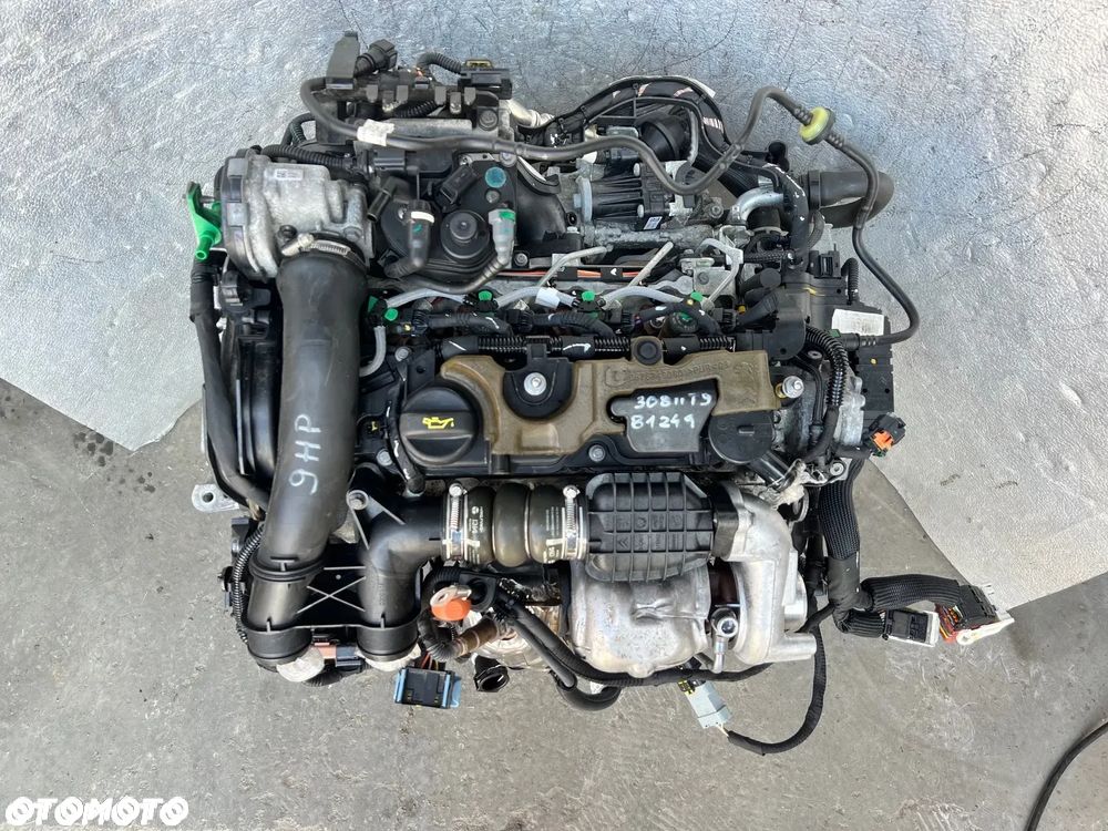 SILNIK 1.6 E HDI 9670461280 9HP 9H06 PEUGEOT 308 II T9 CITROEN W SUPER STANIE Z AUTA O PRZEBIEGU 81.000km KOMPLETNY KATALIZATOR WTRYSK POMPA - 1