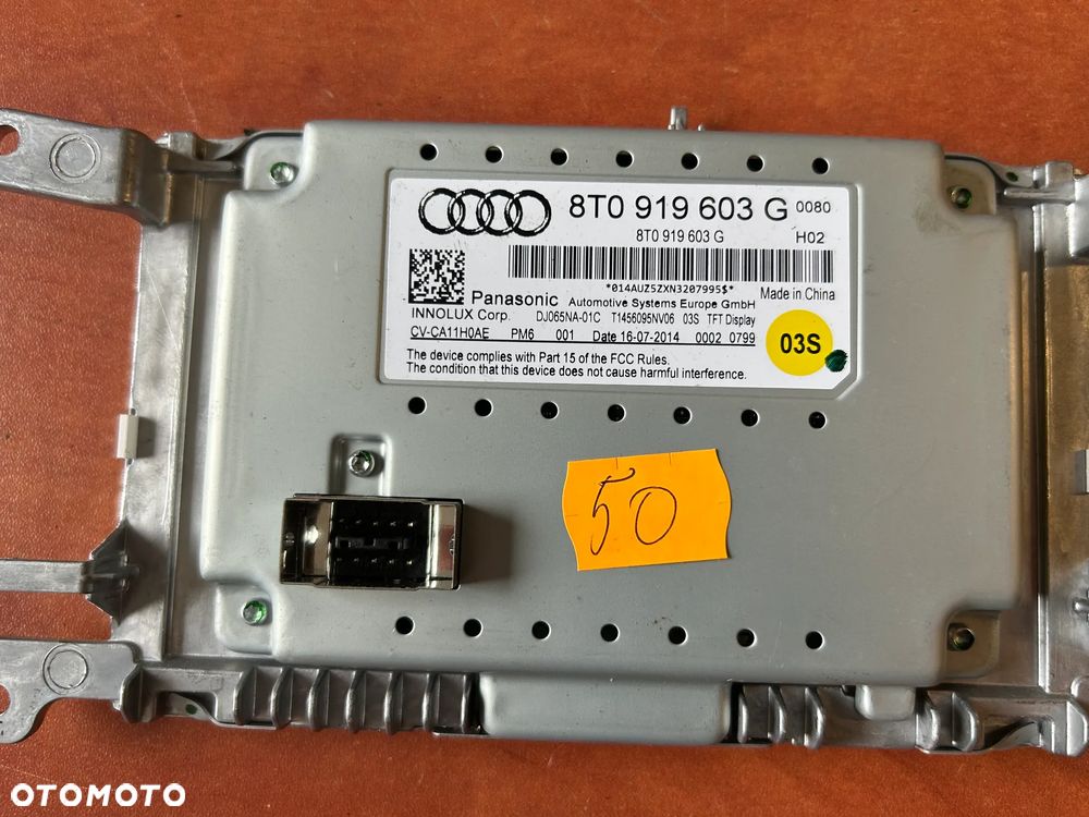 EKRAN MONITOR WYŚWIETLACZ 8T0919603G AUDI A4 B8 LIFT - 3