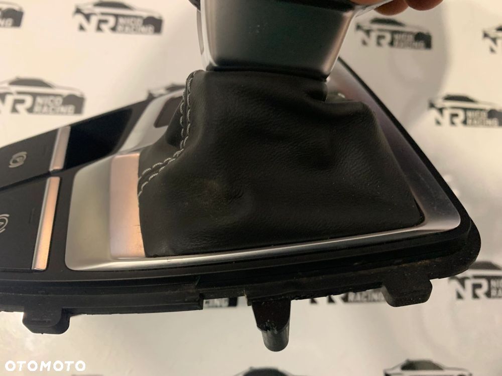 LEWAREK GAŁKA ZMIANY BIEGÓW AUDI A4 B9 SKÓRA PERFOROWANA 8W1713041N - 5