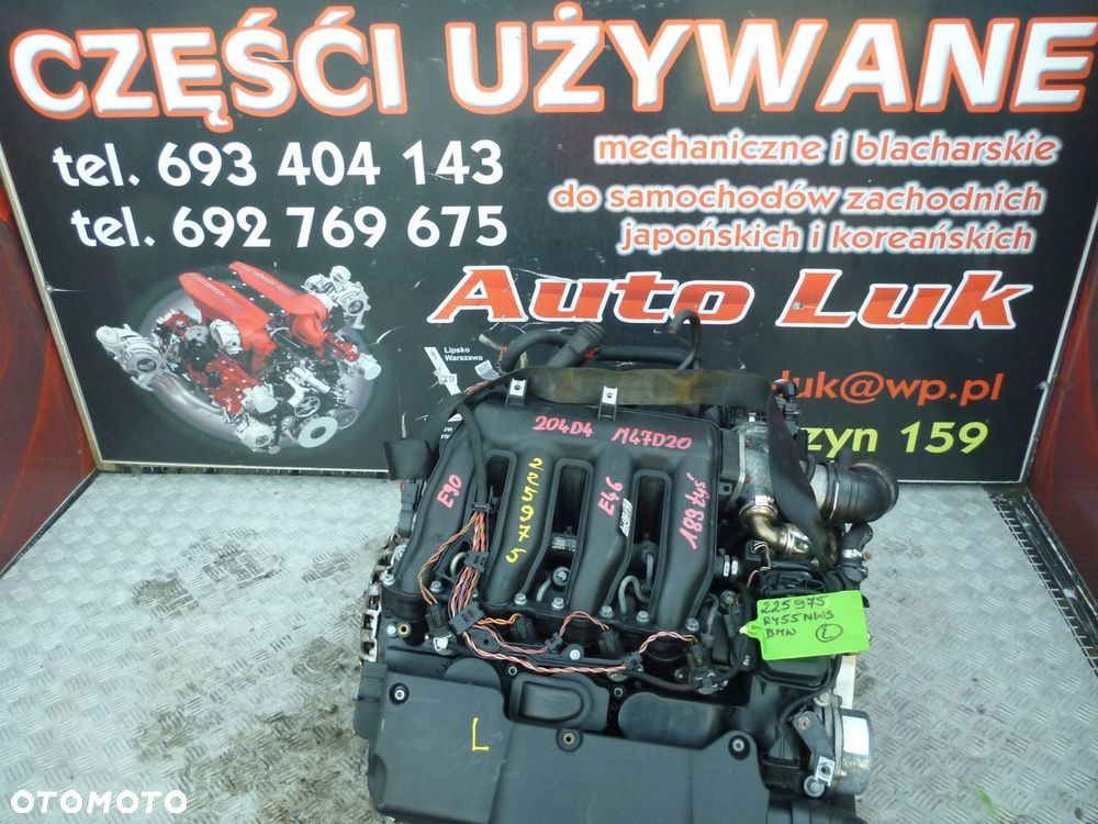 SILNIK KOMPLETNY BMW E46 2.0 D 122KM M47D20 204D4 189 TYS