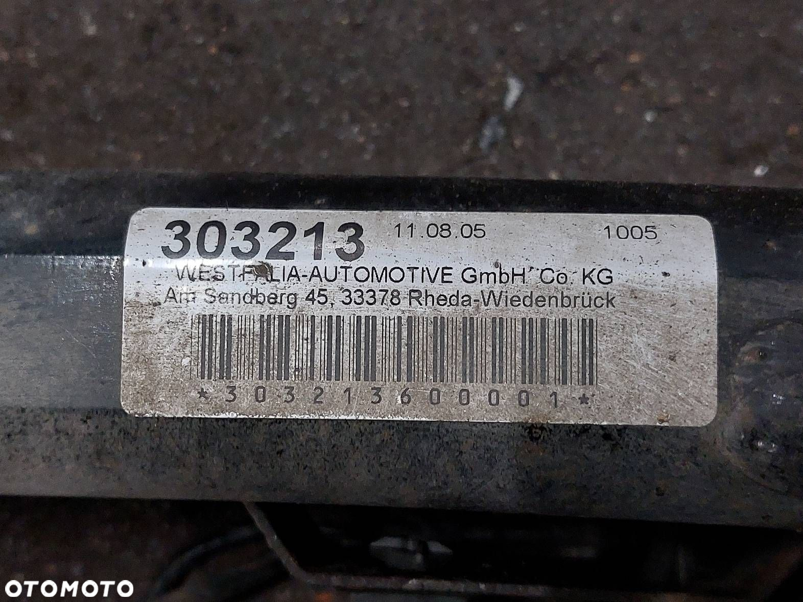 HAK HOLOWNICZY ELEKTRYCZNY WESTFALIA TABLICZKA WIĄZKA BMW E90 6767173 - 4