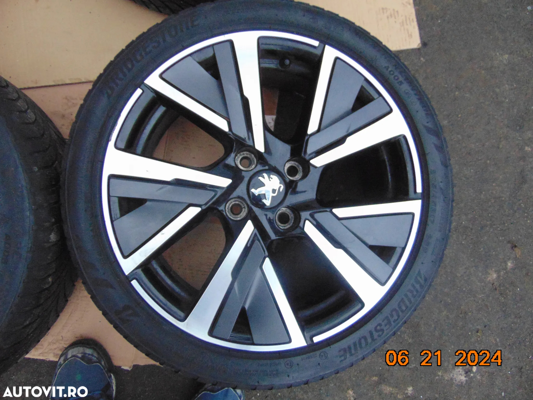 Jante aliaj  Peugeot r17 208 gt line jante aluminiu 208 308 2008 3008 jante cu anvelope r17 citroen c3 c4 c5 ds - 3
