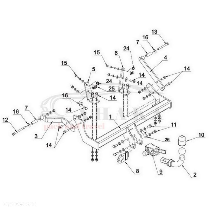 Hak Holowniczy Automat Do Renault Scenic I 1999-2000 - 3