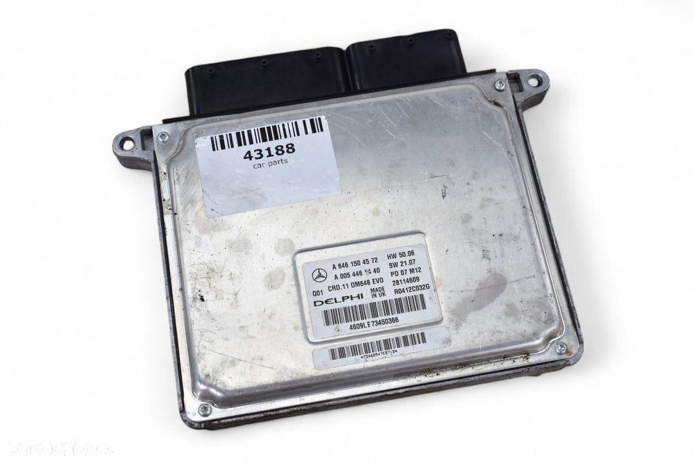 Sterownik Silnika ECU MERCEDES W204 2.2 CDI A6461504572 - 3