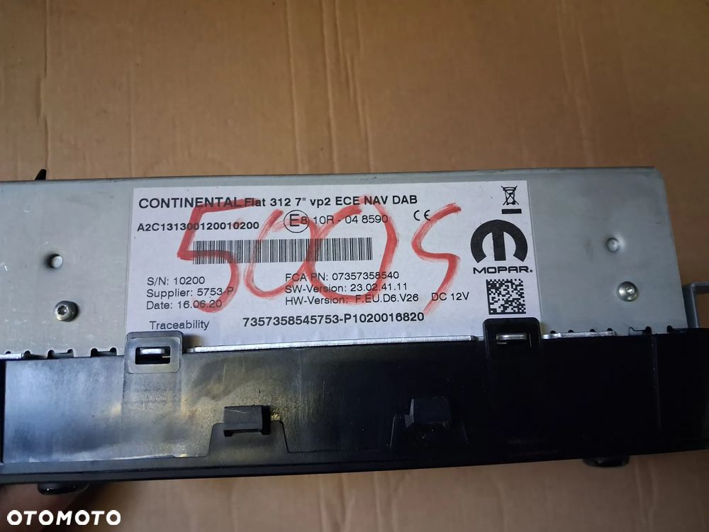 Radio nawigacja Fiat 500 Lift - 3