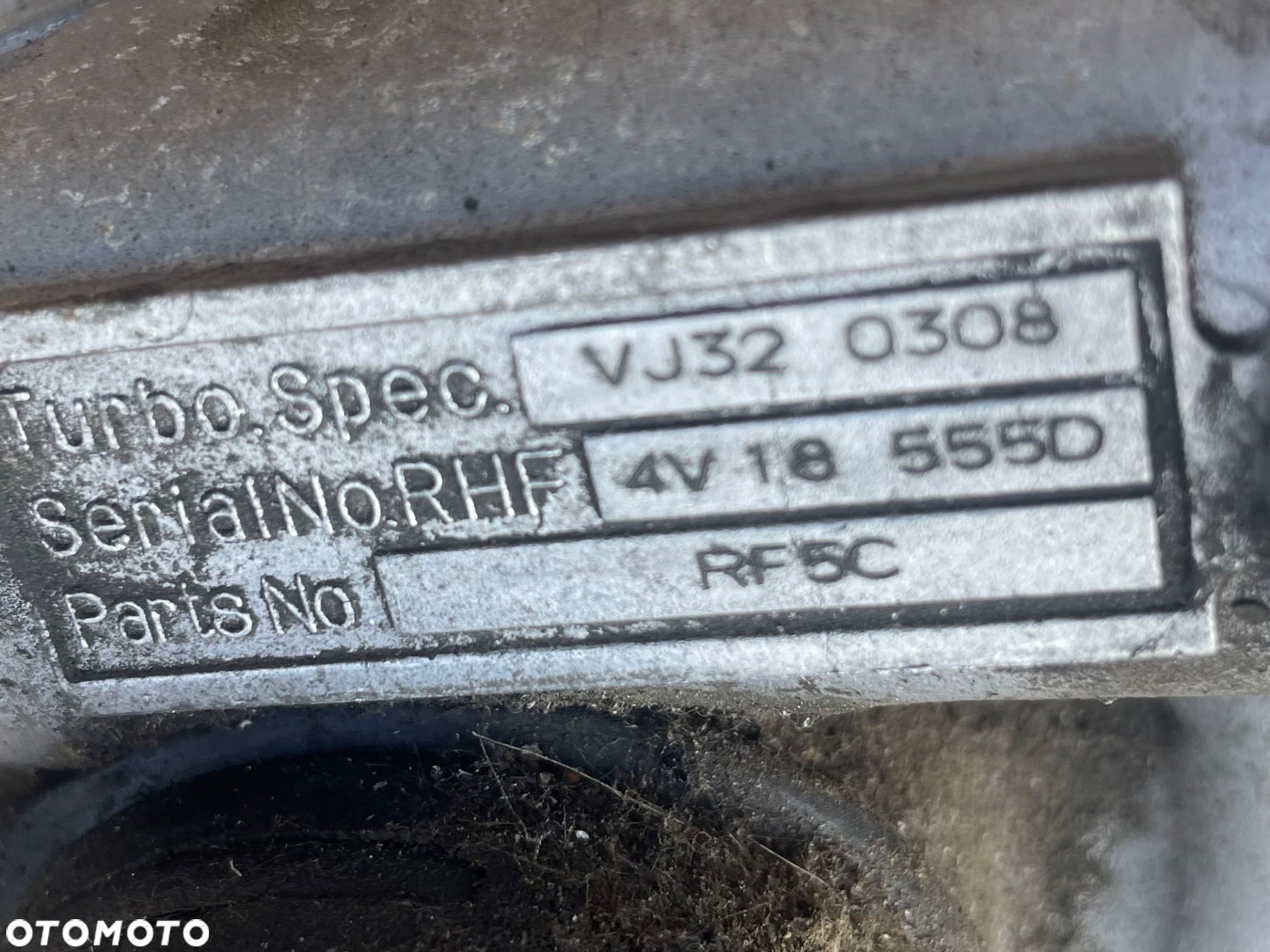 RF5C turbina turbo sprężarka 2.0 Citd mazda 6 gg gy VJ320308 - 2