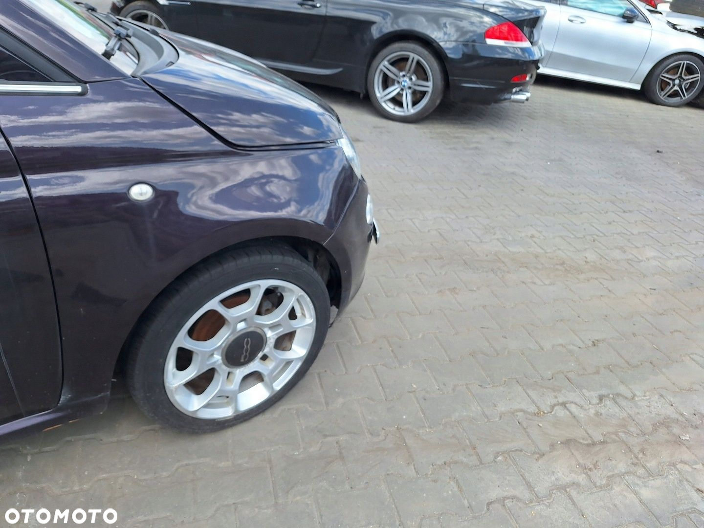 FIAT 500 PRZÓD ZDERZAK MASKA BŁOTNIK LAMPA PAS WZMOCNIENIE CHŁODNICA 528/B - 8