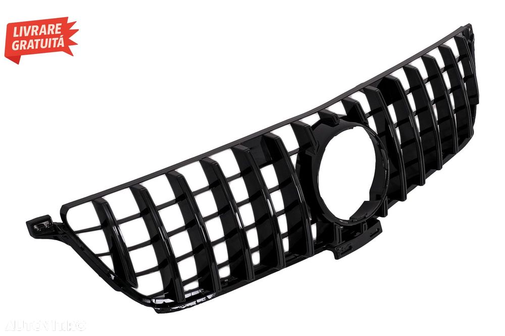 Grila Centrala Mercedes ML-Class W166 (2012-2014) GT-R Panamericana Design Black- livrare gratuita - 2