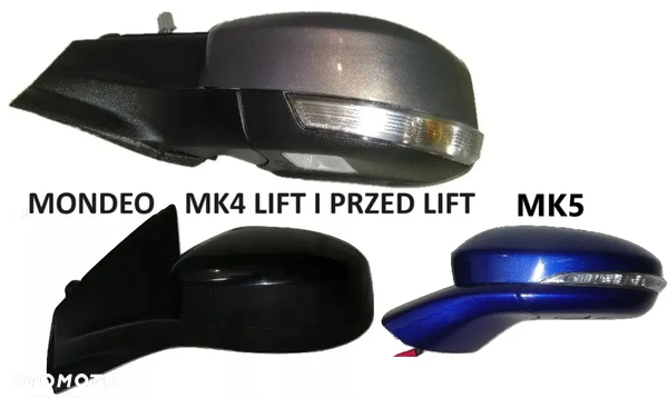 FORD MONDEO MK4 IV 07-10/MK5 V 14-/ 5, 6, 7, 11 PIN, LIFT (10-) 6, 7, 8 , 12, 14 PIN LEWE LEWE DOWOLNY KOLOR