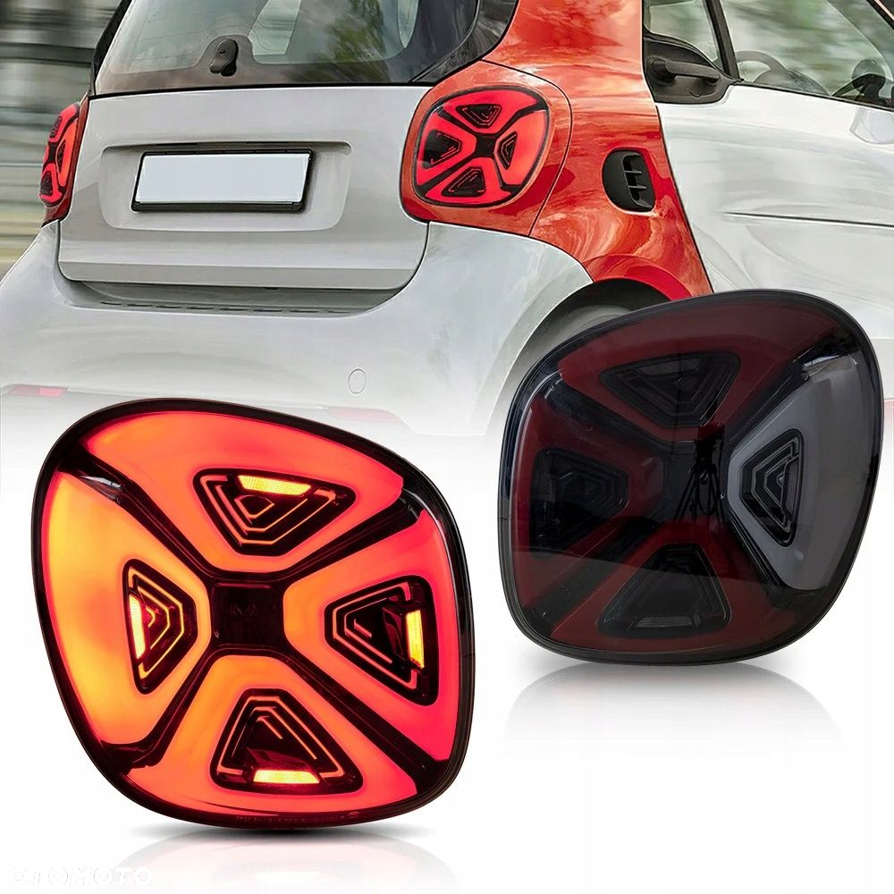 Lampy tylne kpl Full Led Neon Diodowe Tuning Smart Fortwo III 3 w 453 14-19 - 4