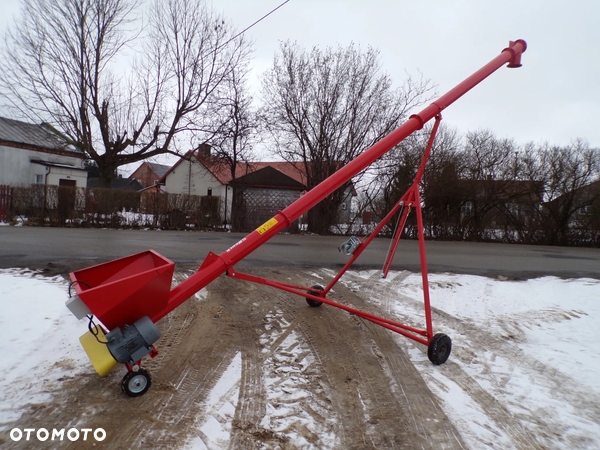 Przenośnik Ślimakowy OSUCH fi140/fi200 OD RĘKI / żmijka do zboża / 2-12m/ falownik / PODPORA wózek / odciąg OD RĘKI z transportem