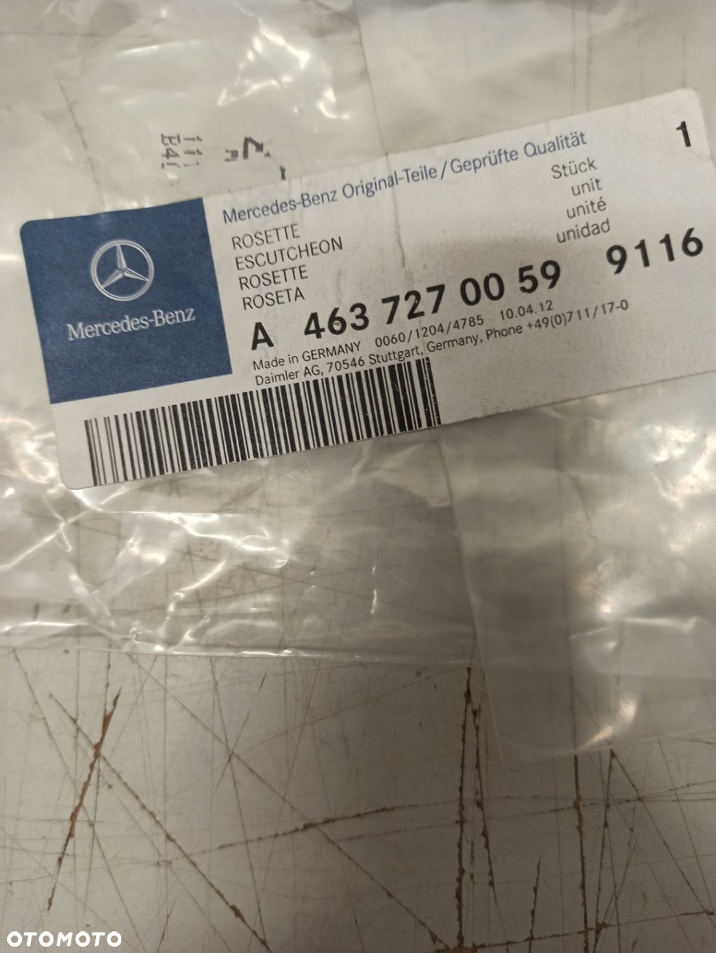 ROZETA OSŁONA PRZYCISKU SZYB MERCEDES W463 A4637270059 ASO ORG - 2